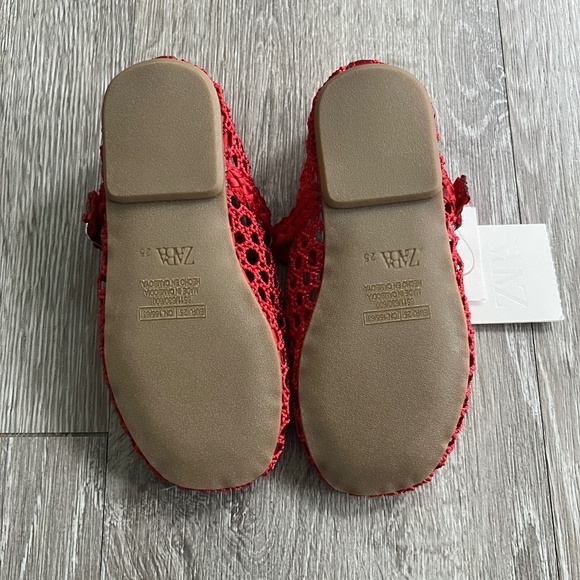 Zara Open Work Ballet Flats - Picture 4 of 4